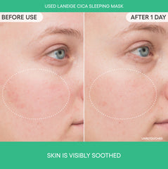 Cica Sleeping Mask with Centella Asiatica for Moisture Barrier Support